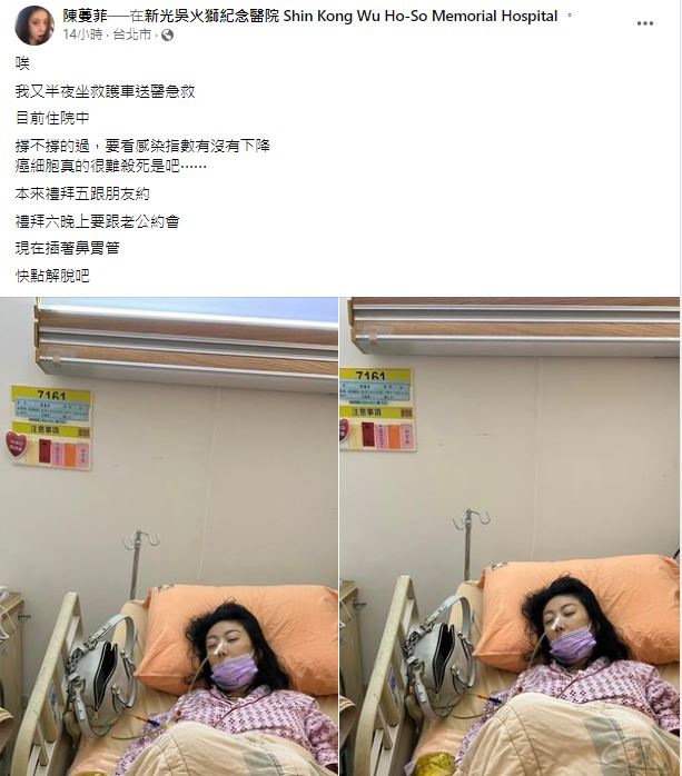 李宇柔坦言，「癌細胞很難殺死。」（圖／翻攝自李宇柔臉書）