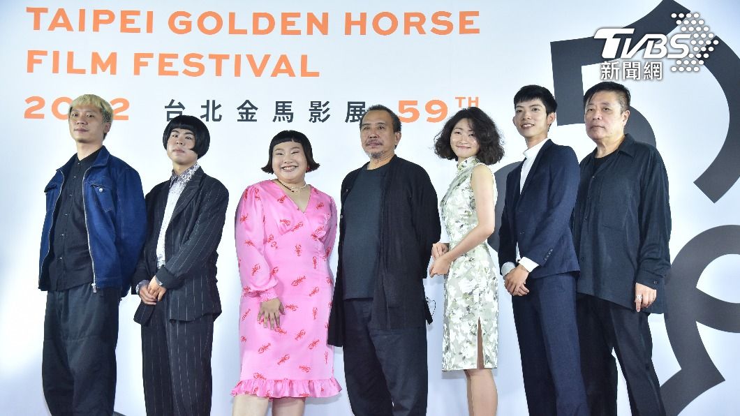 《夏日天空的那匹紅馬》劇組出席金馬影展。(圖/梁恩誌攝)