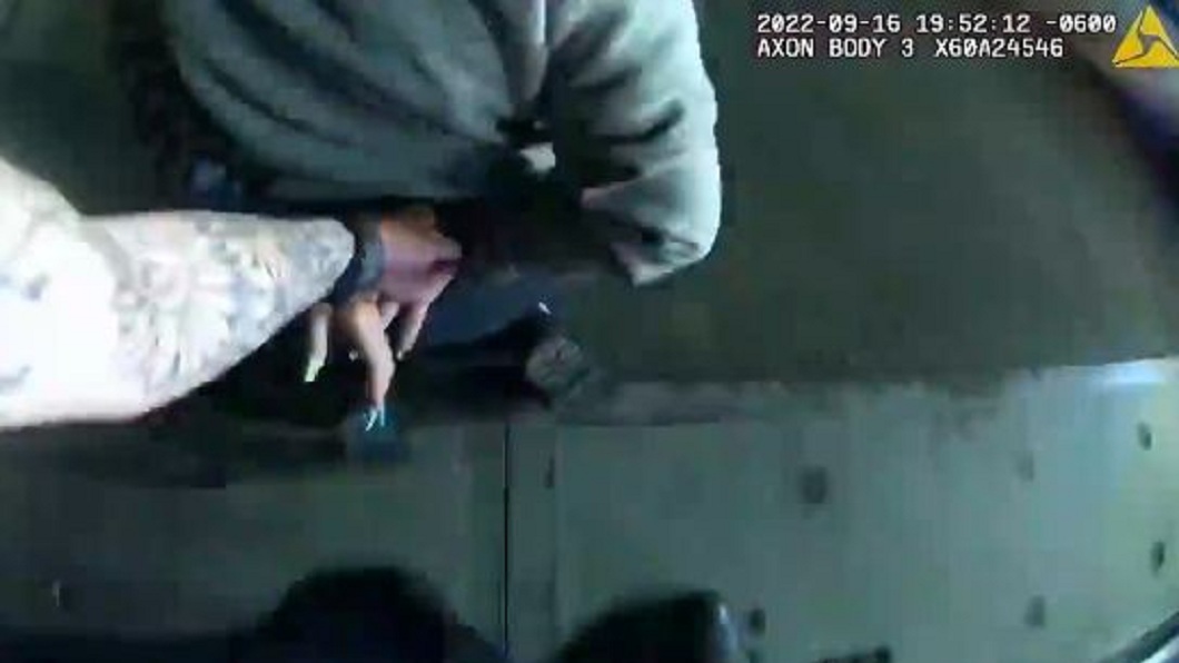 女子因涉犯一起行車糾紛遭警方逮捕。(圖/翻攝自推特Rafael Shimunov is on Mastodon @rafaelshimunov)