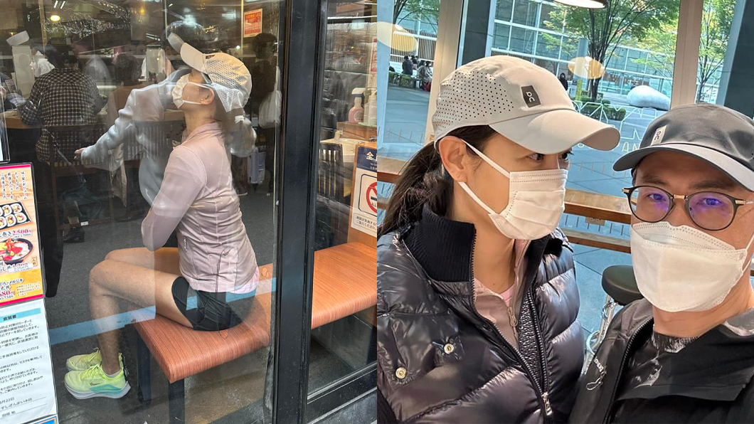 老公回去還不忘拍下賈永婕獨坐店家的畫面。(圖/翻攝自賈永婕臉書)