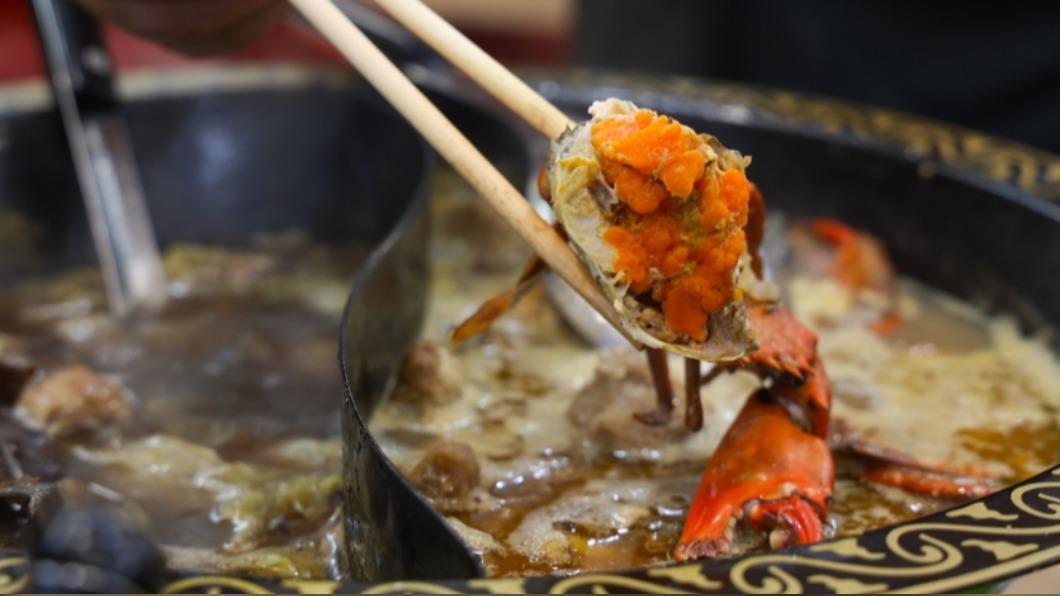 每一隻紅蟳都是蟹黃滿滿，肉質也很飽滿。（圖／台南好Food遊提供）