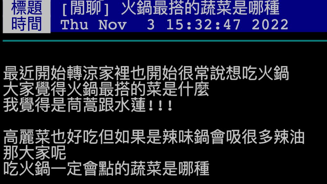 原PO發文。(圖/翻攝自PTT)