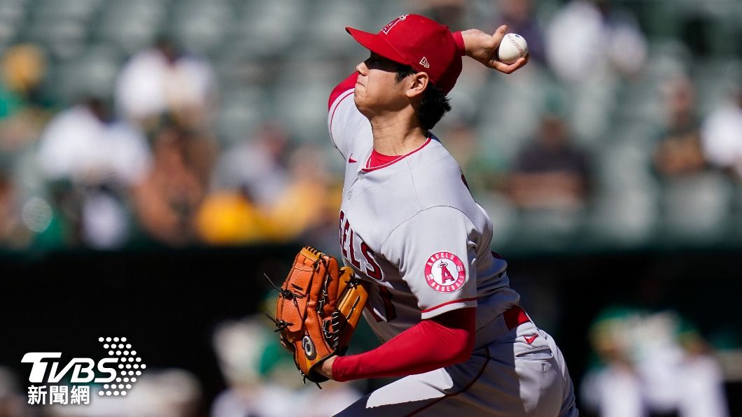 大谷翔平在2022球季投打都繳出優異成績單。(圖/達志影像美聯社)