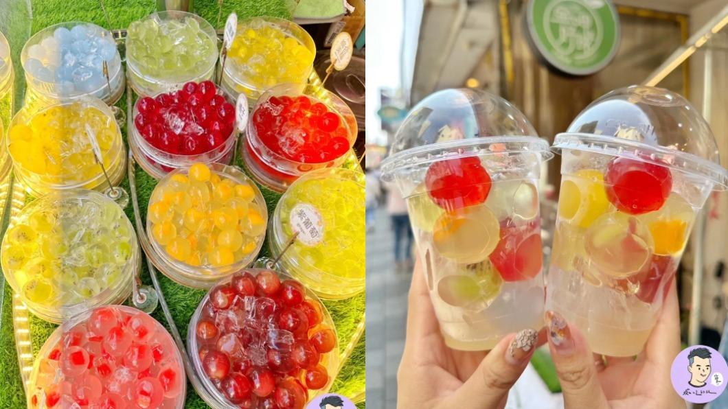 可以吃的七龍珠!蒟蒻球「內包水果丁」淋蜂蜜金桔涮嘴又療癒