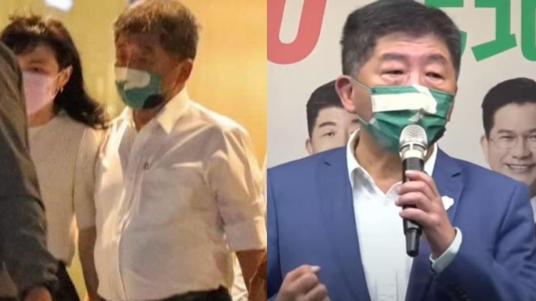 陳時中「牽手摟肩人妻」案持續發燒。（圖／翻攝自徐巧芯臉書、TVBS資料畫面）