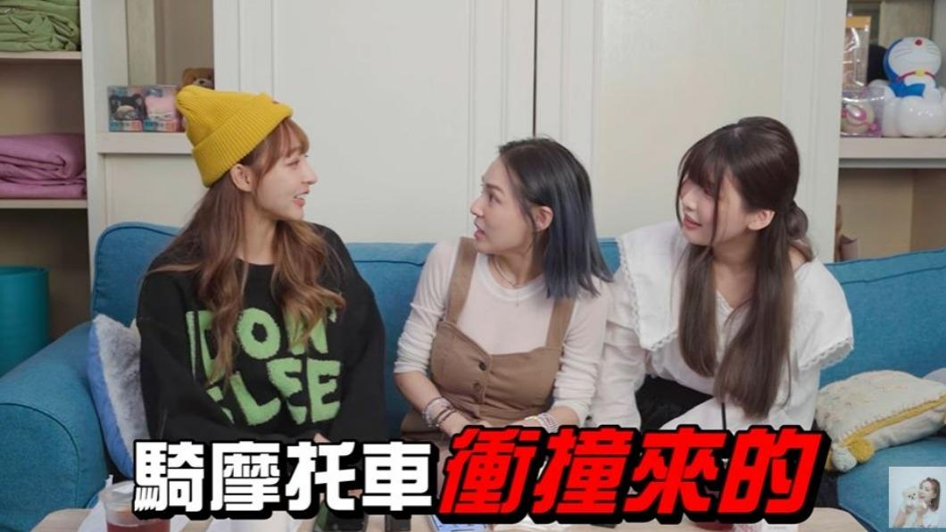 林襄曾被家暴男友騎車衝撞。(圖/翻攝自熊熊YouTube頻道)