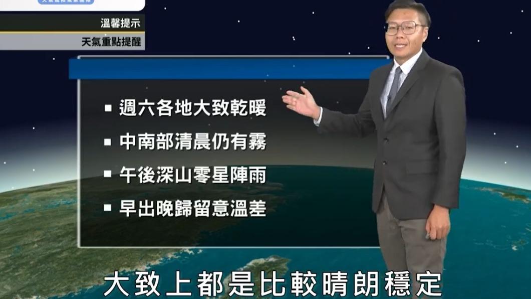 早出晚歸仍須注意溫差大。（圖／翻攝自臉書 天氣風險 WeatherRisk）