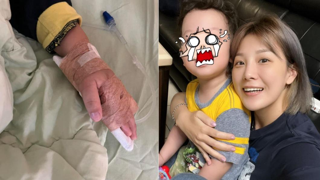 女星3歲兒「高燒肺發炎」送醫!狠扎針吊點滴 網湧入集氣