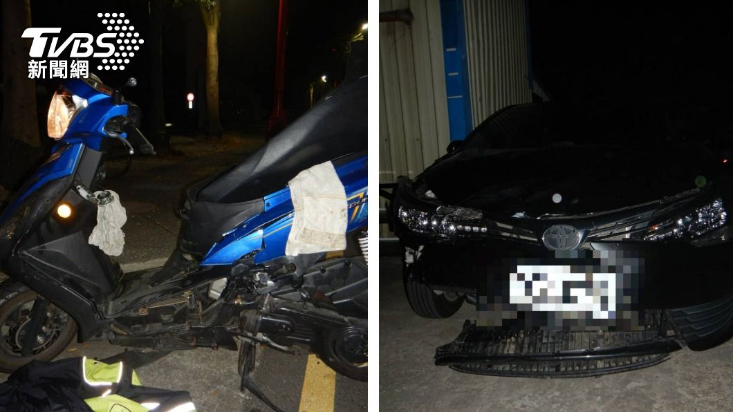 闖燈撞飛騎士!駕駛裝死猛踩油門離開 肇逃1.3公里棄車