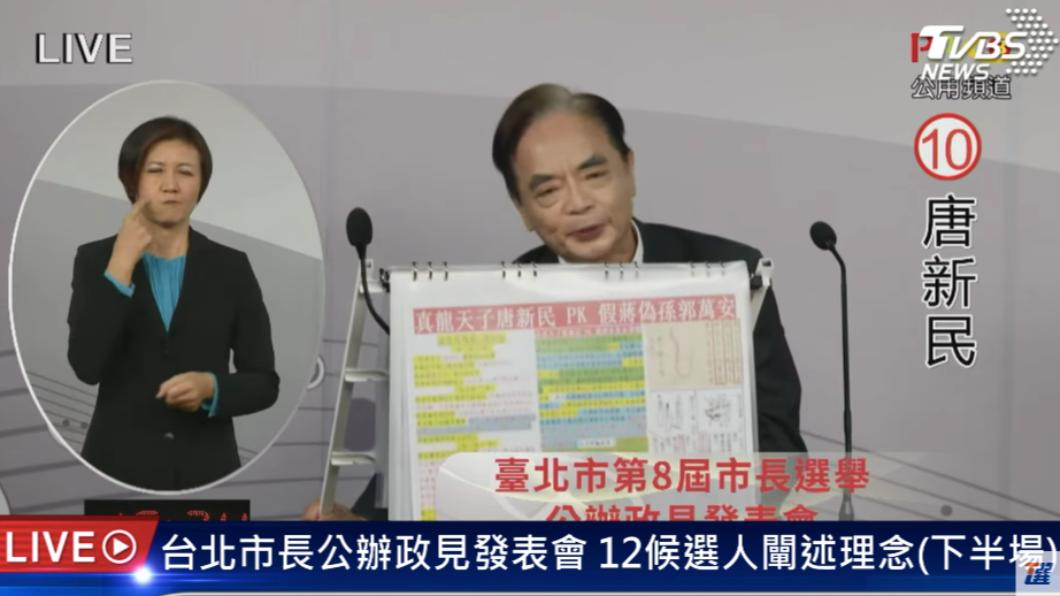 共和黨候選人唐新民。(圖/TVBS)