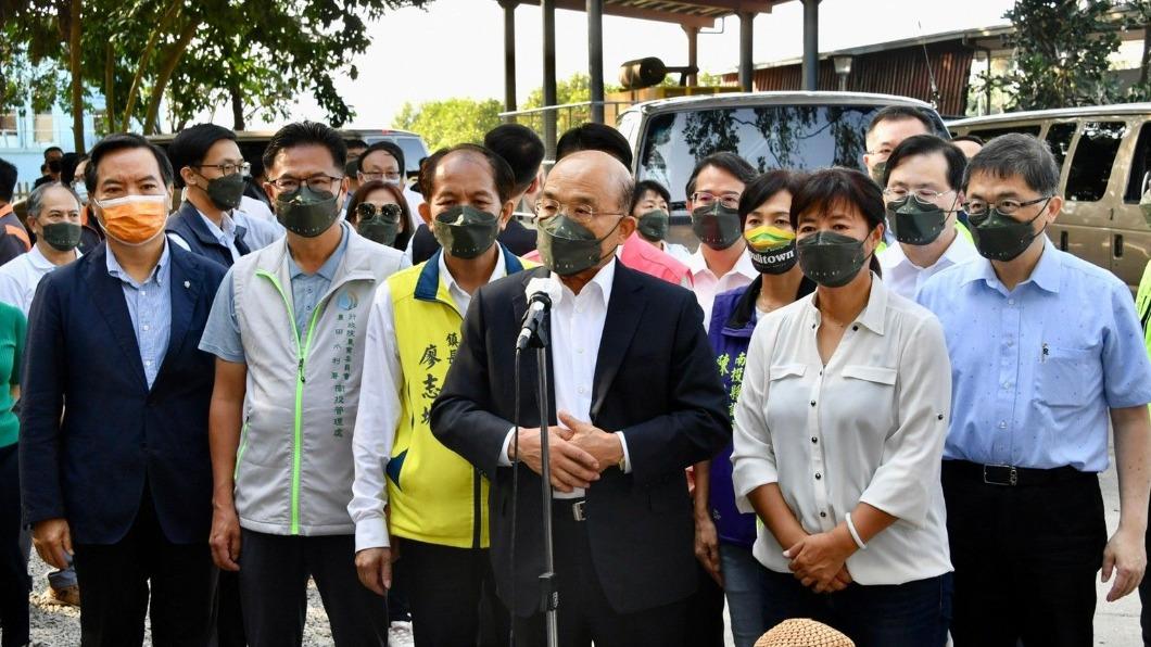 行政院長蘇貞昌今下午參加「百年埔里風華再現水源地重拾樂」活動。(圖/政院提供)