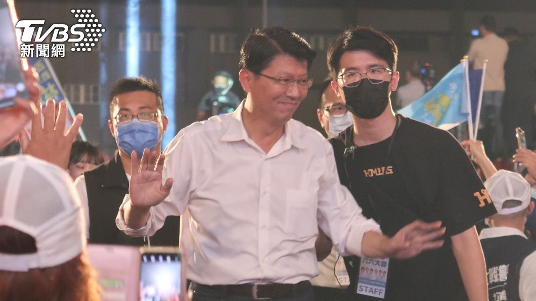 國民黨台南市長候選人謝龍介。(圖/林至柔攝)