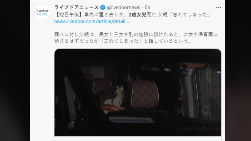 爸爸對警方透露，他以為女兒在托兒所。（圖／翻攝自推特）