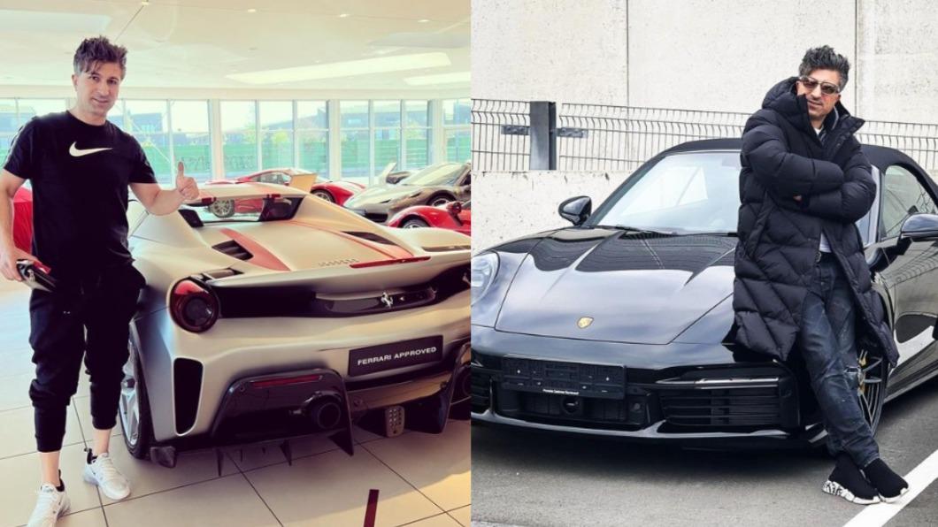 德國男子中頭獎後,立即入手兩輛名車。(圖/翻攝自chicoferrari488 IG)