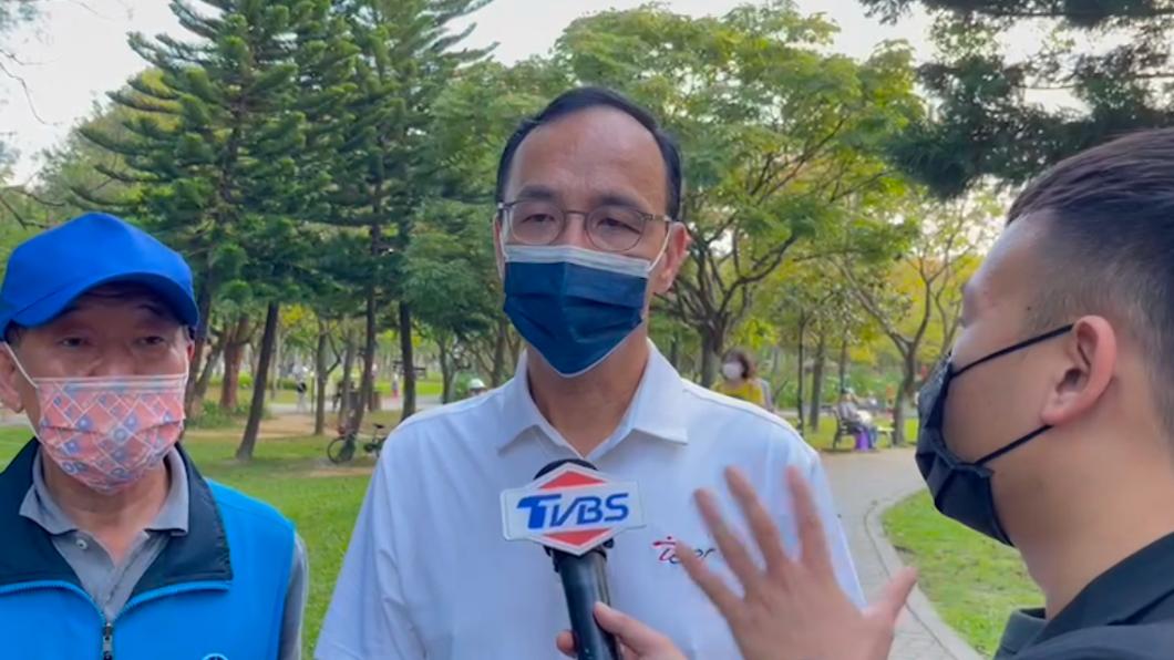 朱立倫赴桃園同匡張善政，隨後趕往台北同匡蔣萬安。（圖／國民黨提供）