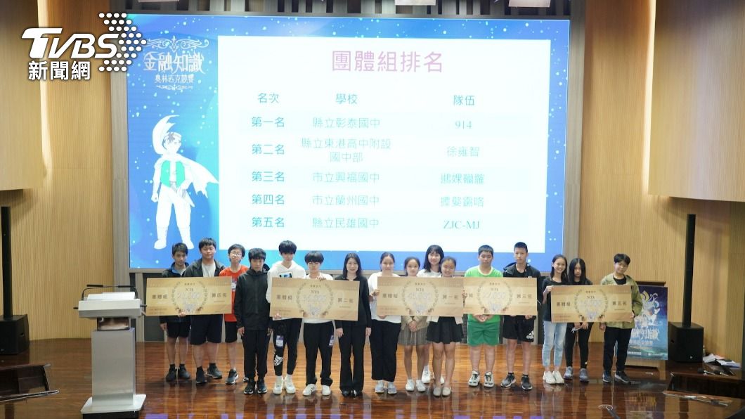 團體組由彰化縣立彰泰國中與國立台南一中拿下冠軍。(圖/TVBS)