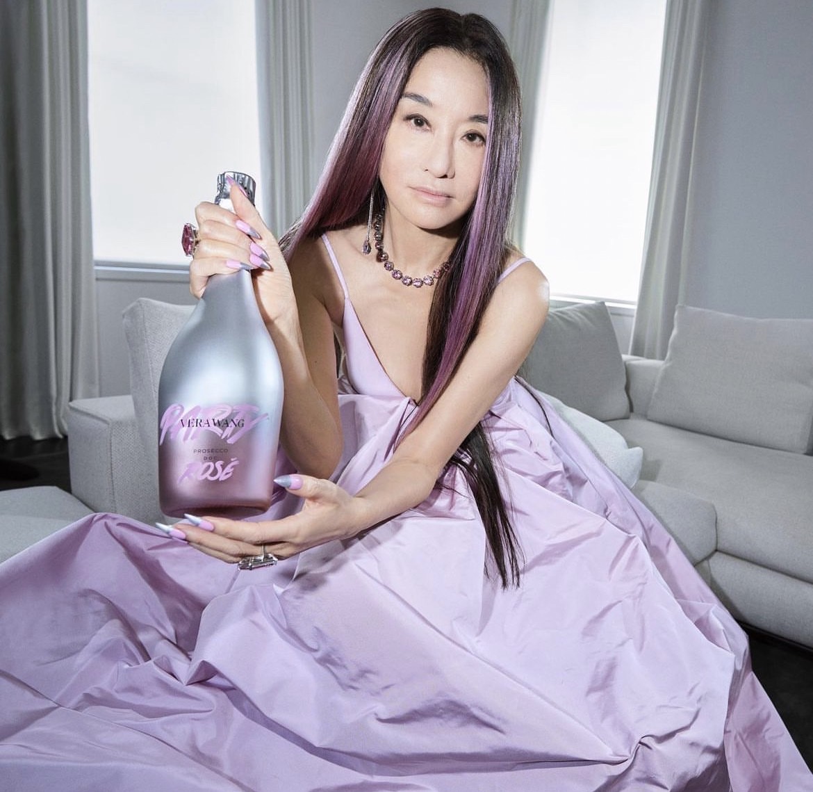 16年不喝含糖飲料。(圖/翻攝自Vera Wang IG)