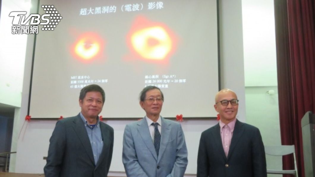 陳明堂「黑洞捕手」影像談台灣關鍵力。（圖／中央社）