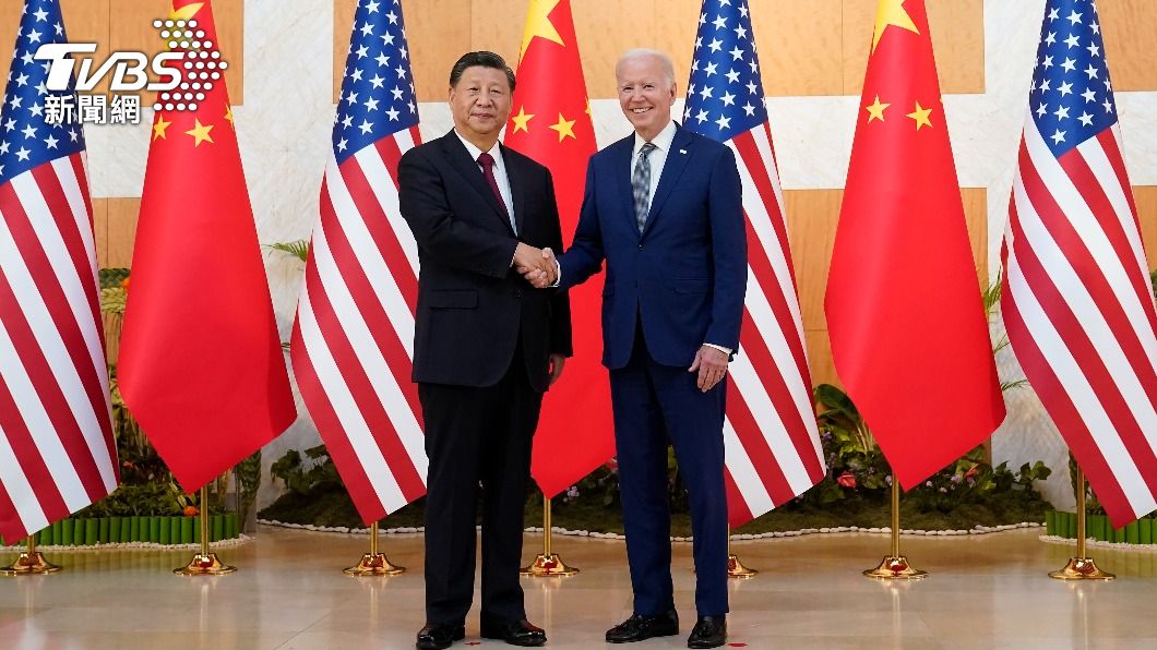 拜登與習近平合照。(圖/達志影像美聯社)