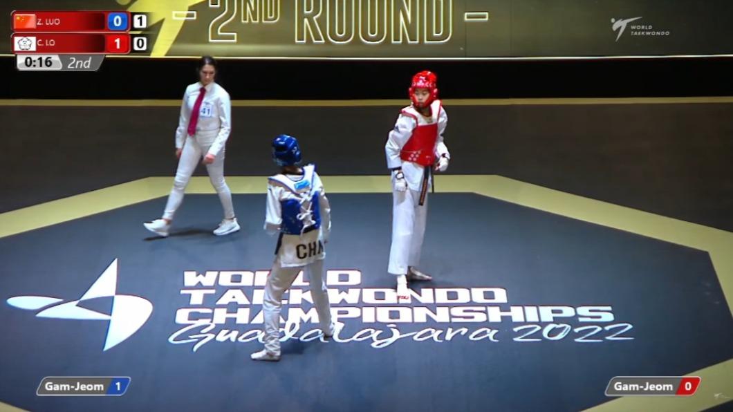 羅嘉翎生涯首度闖進世錦賽金牌戰。（圖／翻攝自World Taekwondo YT）
