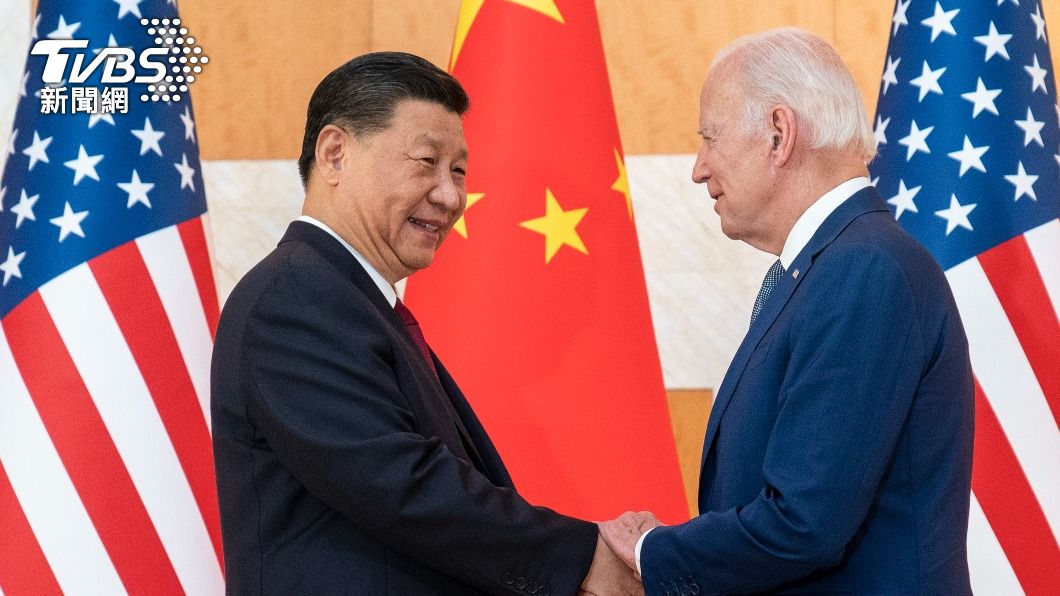 美國總統拜登與中國國家主席習近平在印尼會晤。(圖/達志影像美聯社)
