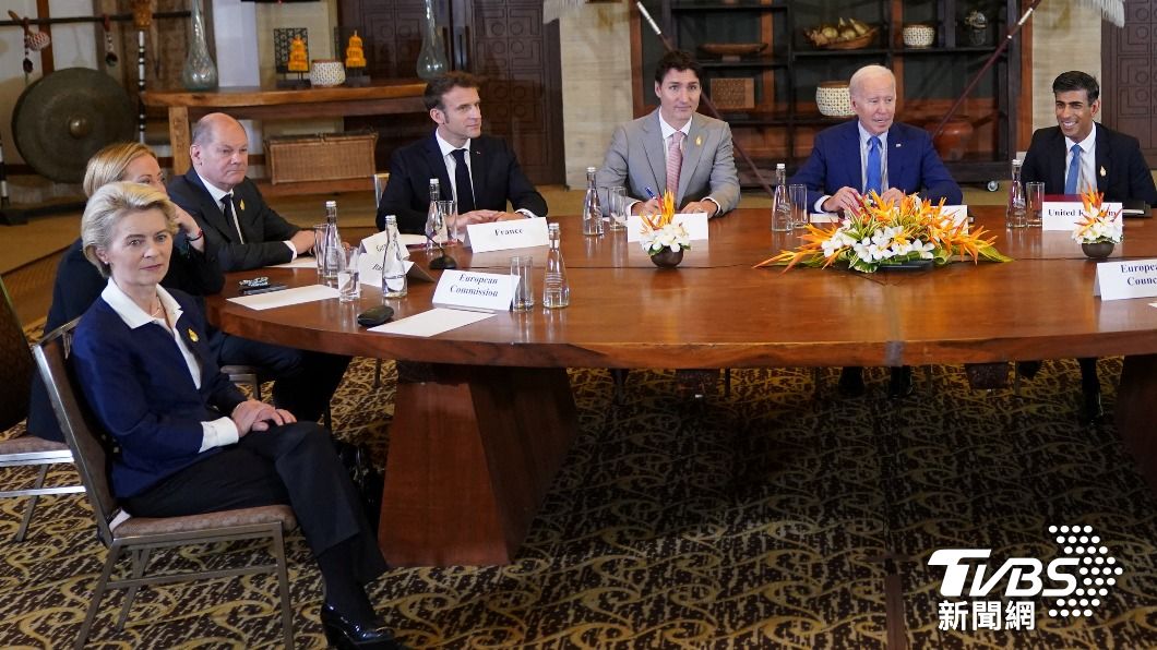 拜登緊急與G7領導人、北約領導人召開會議。(圖/達志影像路透社)