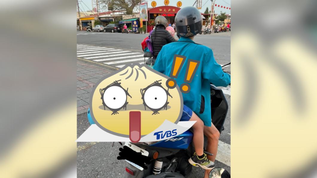 年紀小懂躺平?男童閉眼坐機車姿勢超浮誇 萬人笑歪:腰力讚