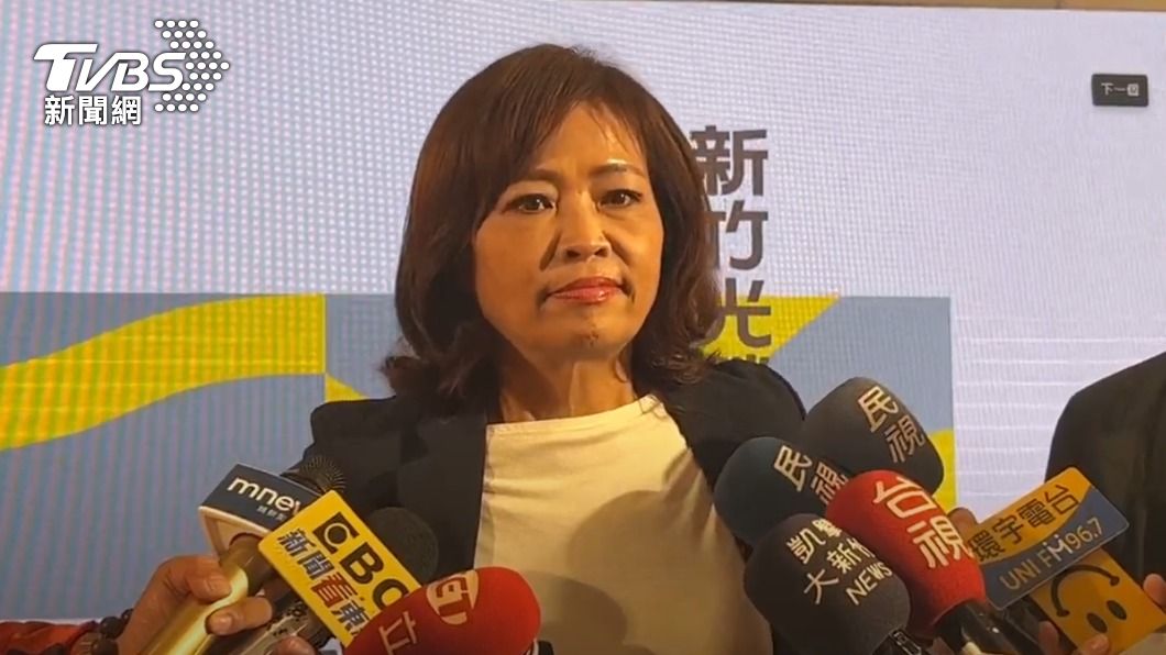 民進黨新竹市長候選人沈慧虹。(圖/TVBS)