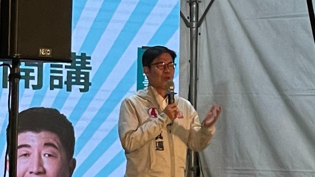 高雄市長陳其邁到場支持陳時中。(圖/吳紹瑜攝)