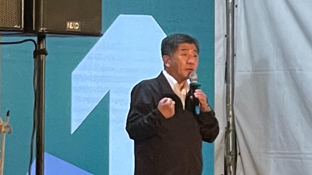 民進黨台北市長候選人今(16日)晚間在永康公園開講。(圖/吳紹瑜攝)