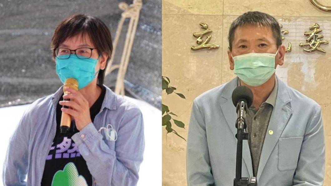 蔡壁如、林為洲遭爆出入招待所。(圖/翻攝蔡壁如臉書、TVBS)