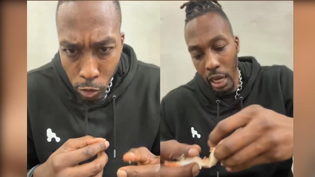 霍華德昨日在IG開直播紀錄首次在台灣吃火鍋的過程。(圖/翻攝自魔獸IG)