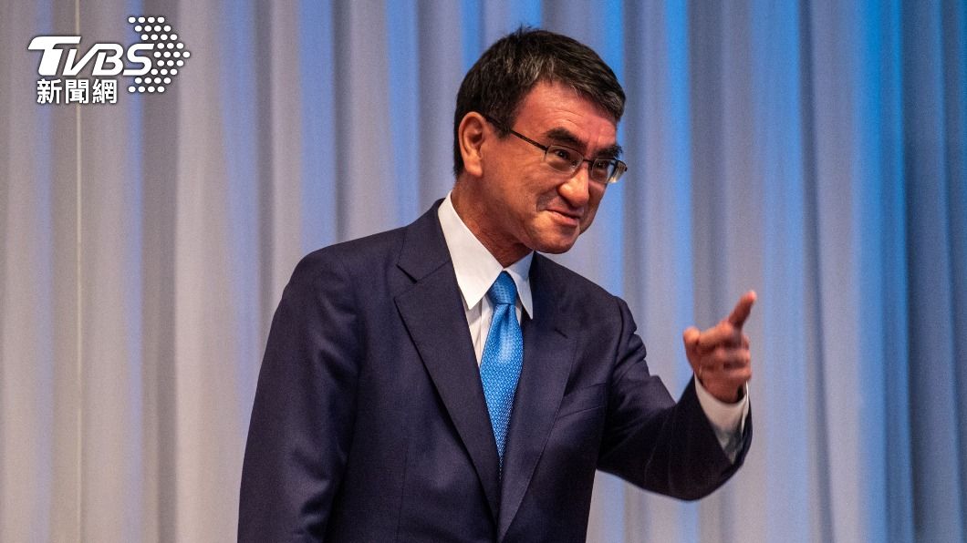 日本內閣現任數位大臣河野太郎。（圖／達志影像路透社）