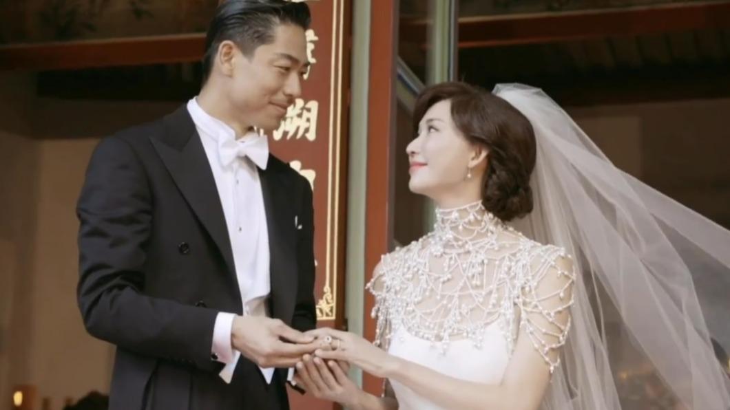 林志玲分享三年前世紀婚禮影片。(圖/翻攝自林志玲臉書)
