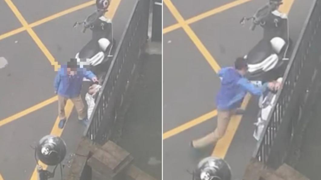 鄉民拳頭硬了！只因「牛奶泡太多」　夫當街猛甩妻子4巴掌　