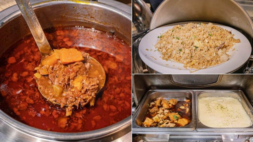羅宋湯滿滿的牛肉，炒得粒粒分明的牛肉炒飯也超推。（圖／柚香魚子醬的蹦蹦跳跳提供）