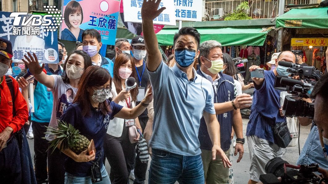 國民黨籍台北市長候選人蔣萬安。(圖/達志影像美聯社)