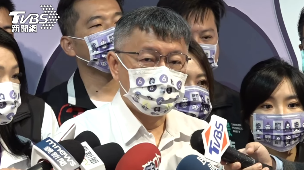 柯文哲今到新竹為黨內市長、議員候選人輔選。（圖／TVBS）