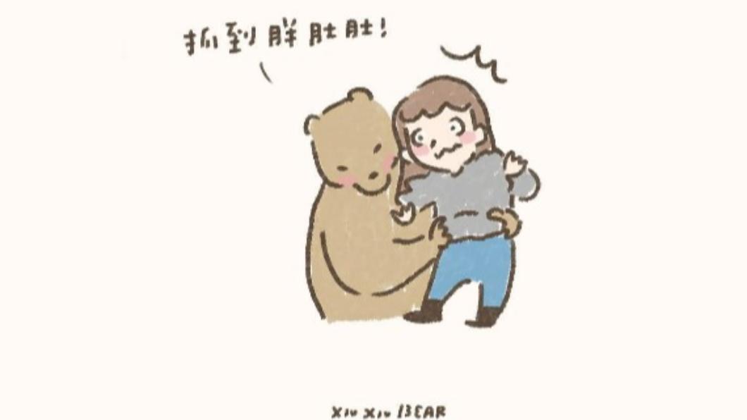 咻咻熊以療癒的風格受到粉絲歡迎。(圖/翻攝自臉書 咻咻熊)