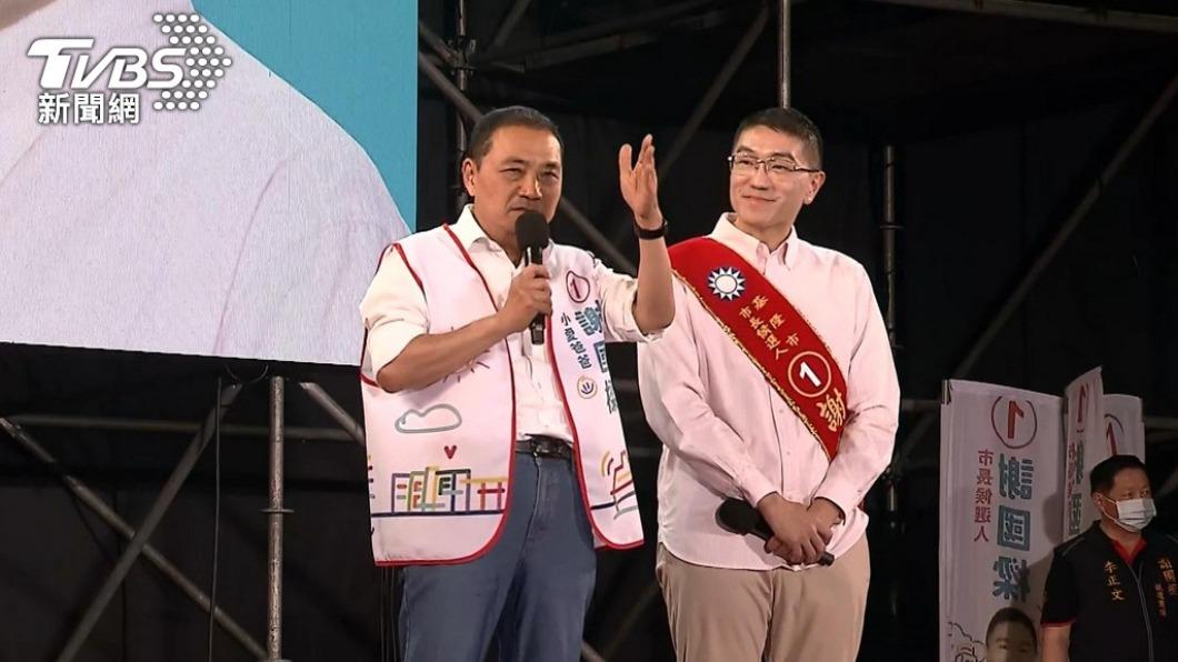 侯友宜為謝國樑站台。(圖/TVBS資料畫面)