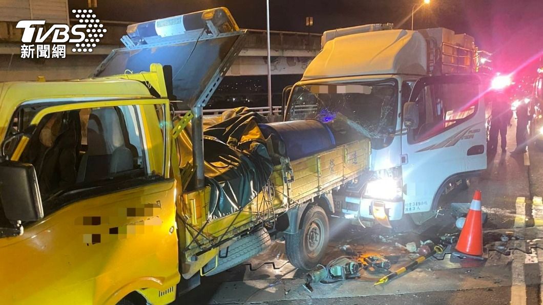 中山橋4車連環車禍!工人「蹲地施工」挨撞 4人骨折送醫