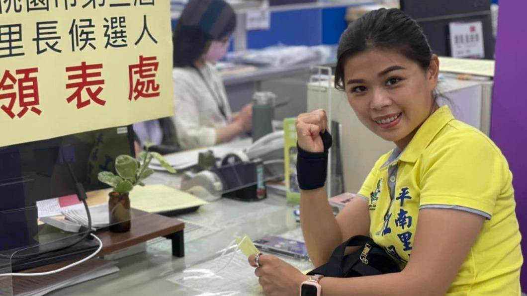 江珮瑩第三次參選里長。(圖/翻攝自江珮瑩臉書)