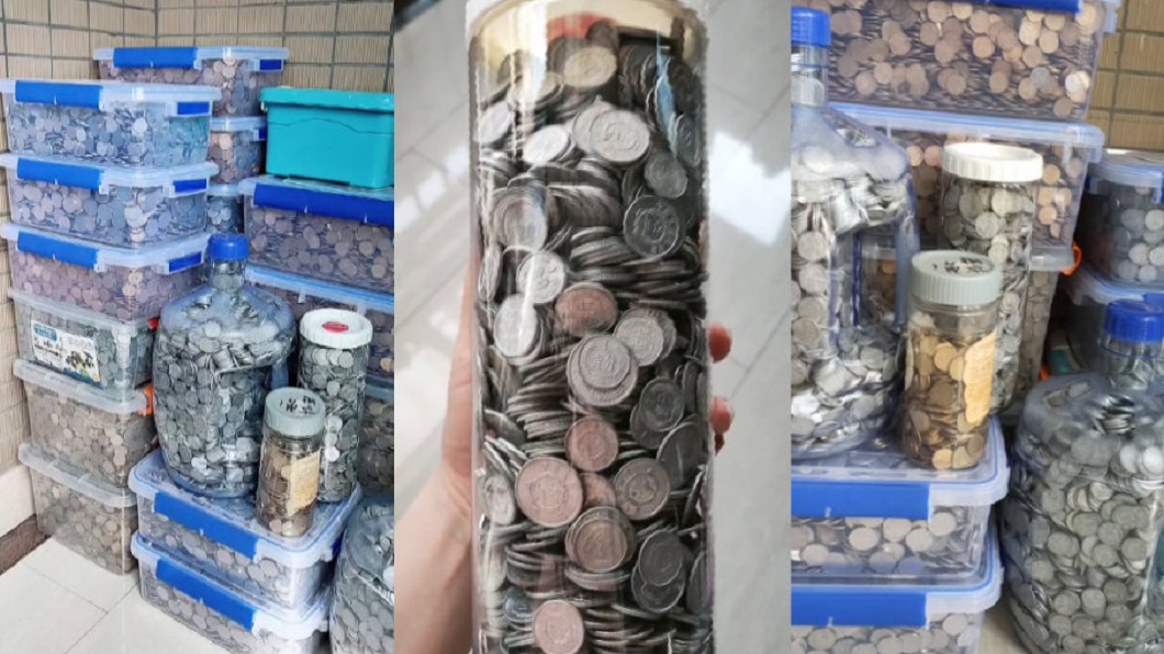 攢存硬幣20年!嫩妹累積20箱 金額超驚人:頭期款有了