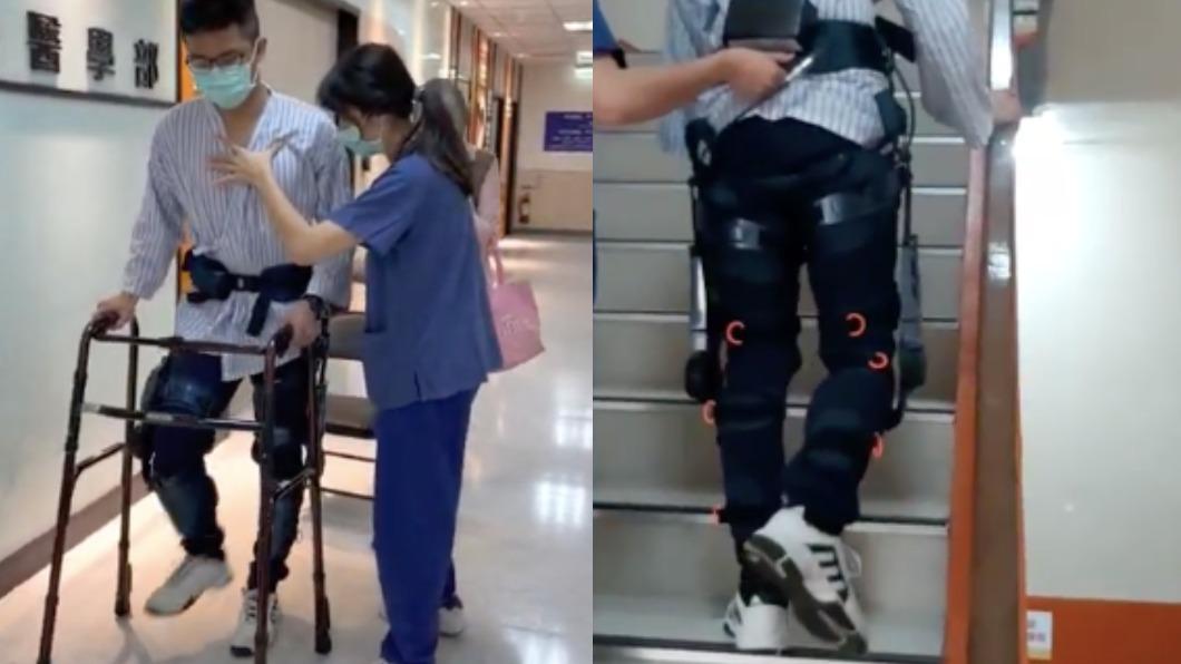 29歲男腦中風癱瘓!復健機器人教走路 下床跑跳還能登山