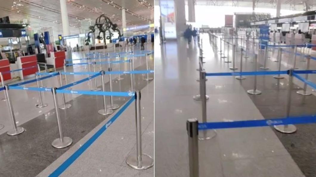 大陸狗仔衝機場直擊。（圖／翻攝自微博）