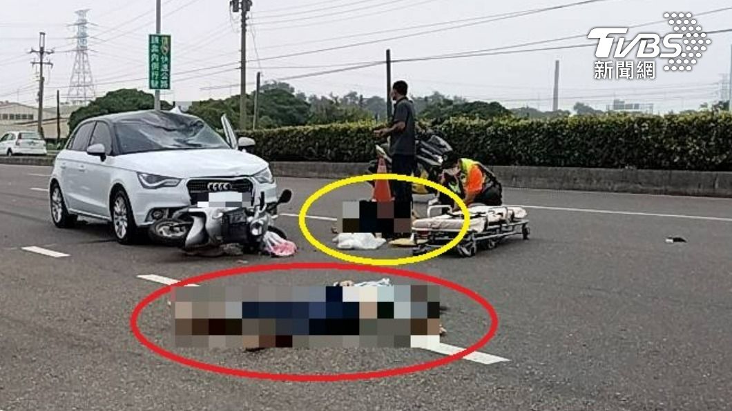 疑無煞停追撞兩車!2女1男被騰空倒地 一人顱內出血昏迷