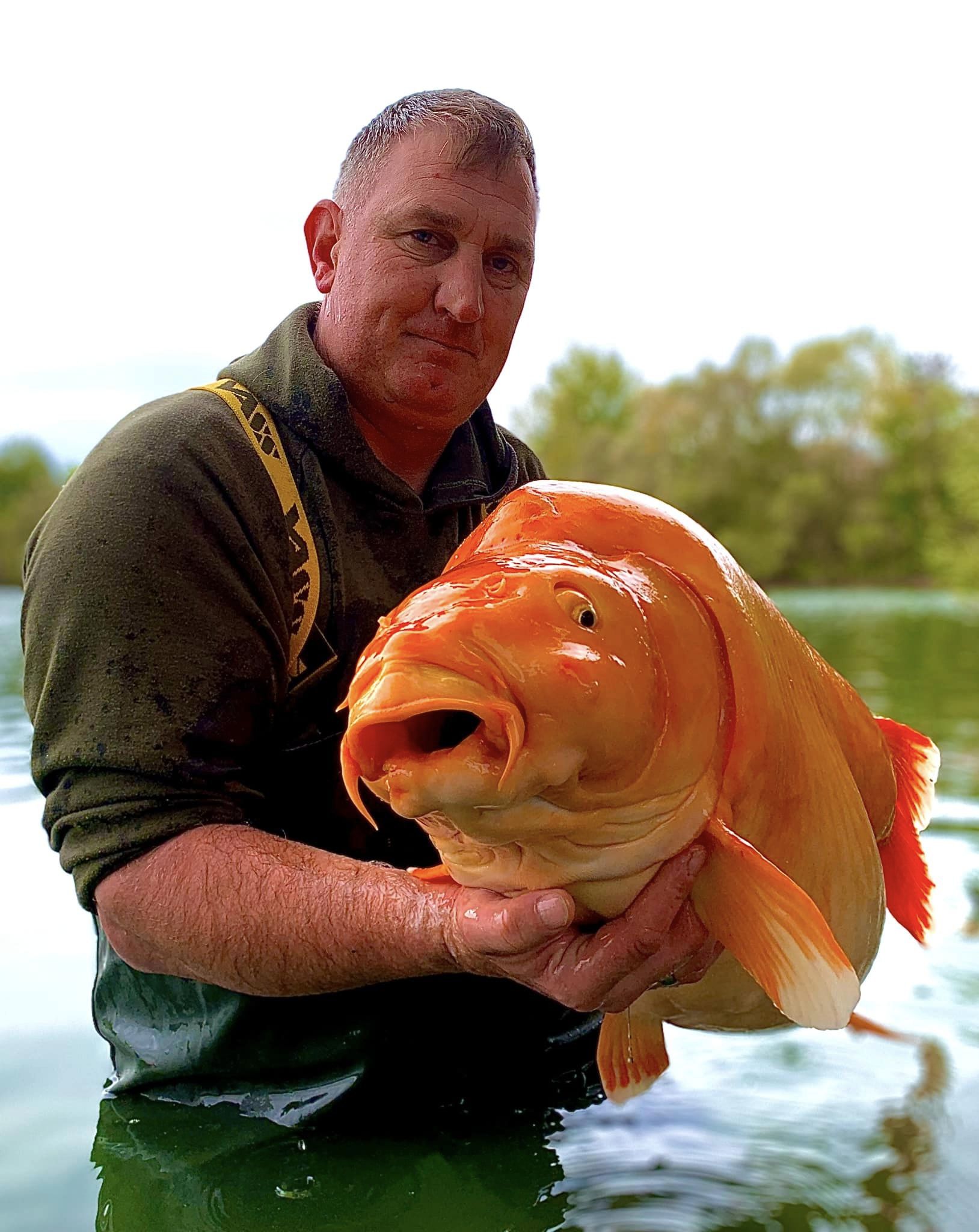 這條魚有望打破金氏世界紀錄。(圖/翻攝自臉書粉專Bluewater Lakes)