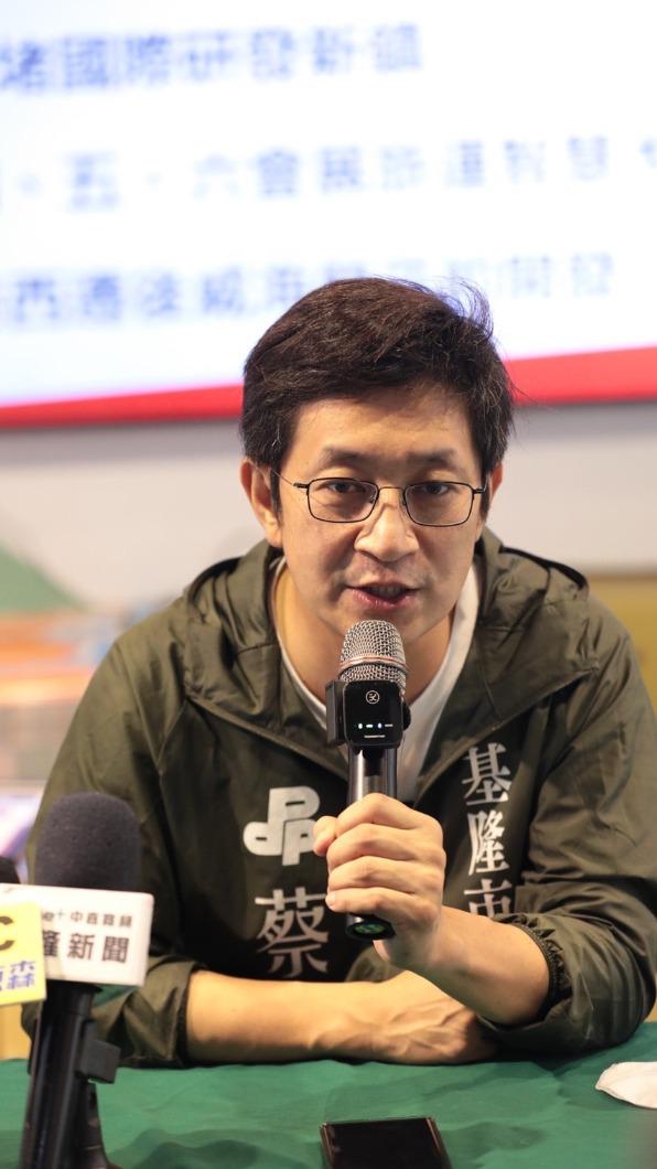 民進黨基隆市長候選人蔡適應。(圖/蔡適應辦公室提供)