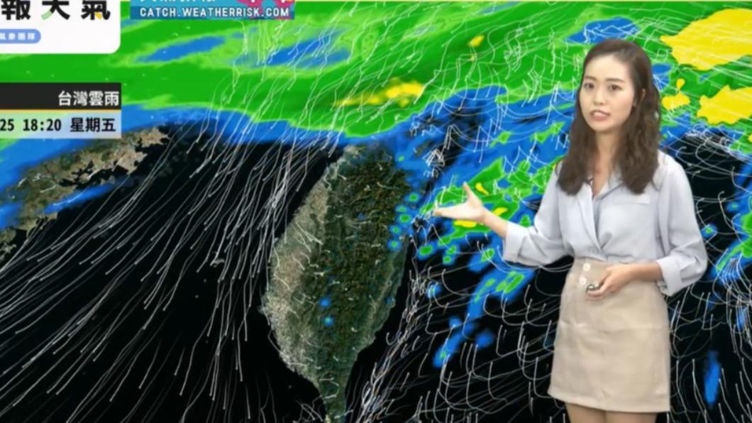 迎鋒面北部、東北角容易有大雨發生的機會。(圖/翻攝自「天氣風險 WeatherRisk」臉書)