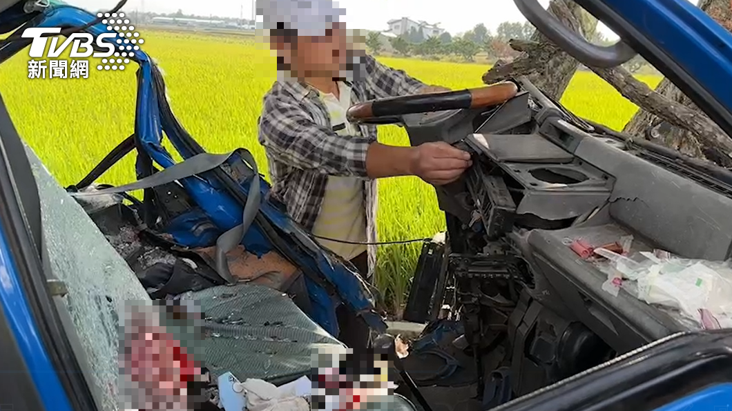 車上滿是血跡。（圖／TVBS）